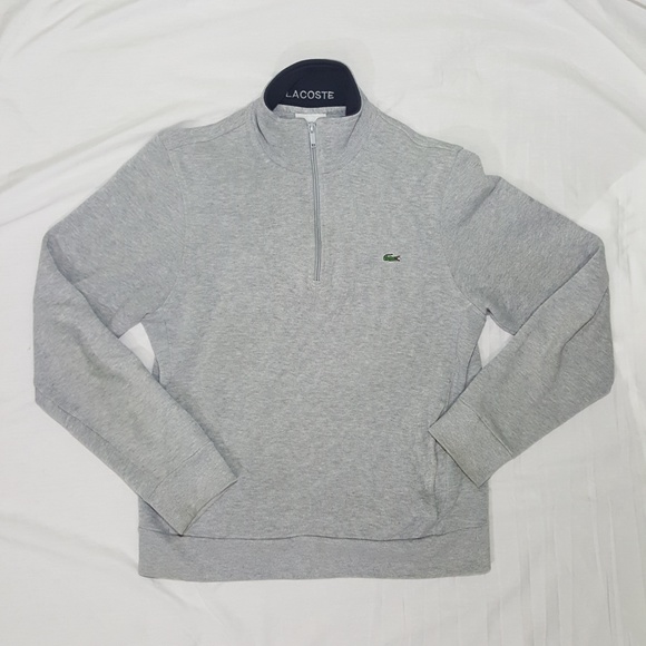 Lacoste Other - Lacoste Gray Pullover Sweater top Cotton 3 S